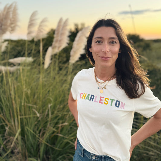 Charleston Rainbow Row Tee